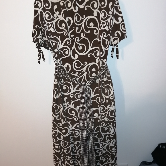 Brown and White Dress - Picture 3 of 3